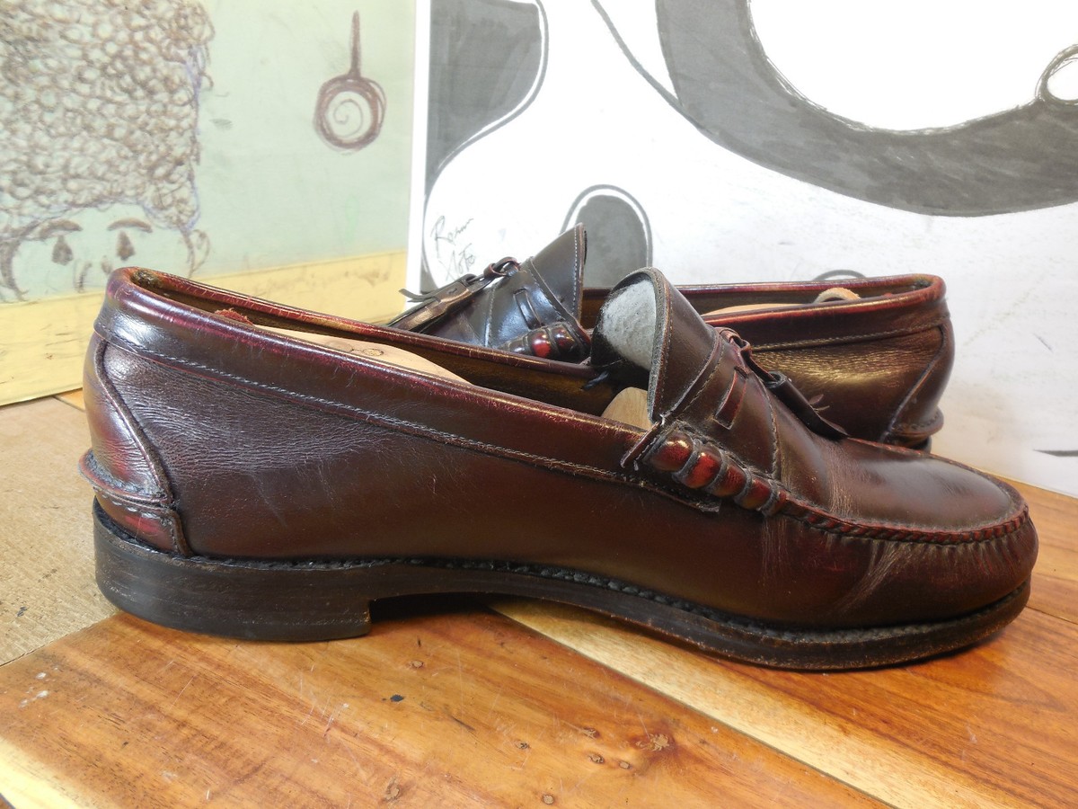 Johnston & Murphy Aristrocraft Brown Leather Tassel Loafers 
