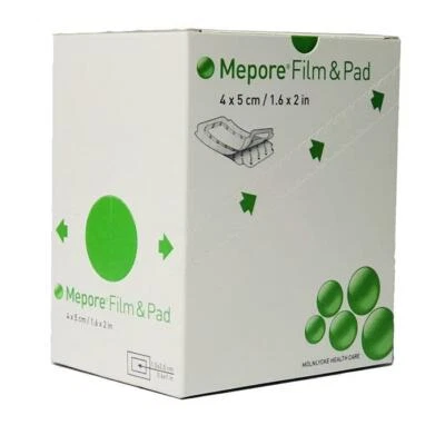 Mepore Film & Pad Absorbent Dressing(s) 4cm x 5cm - Wounds Cuts Abrasions