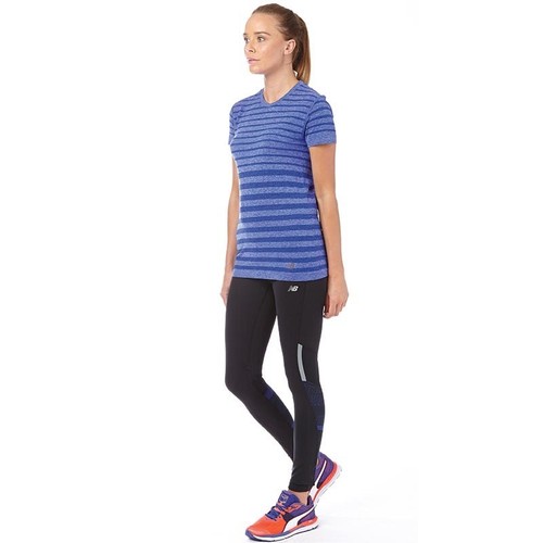 New Balance Womens Seamless Tech Running Top UV, Blue, Small, BNWT - Picture 3 of 3