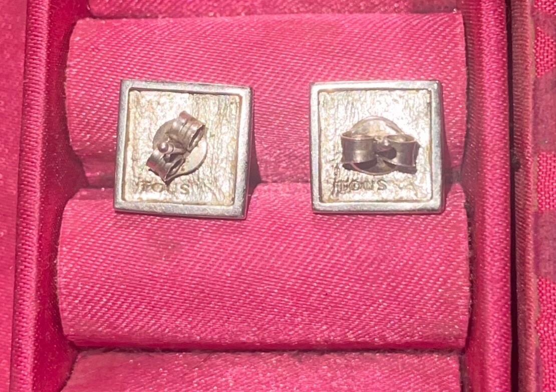 Authentic Tous Sterling Silver Square Earrings - image 2