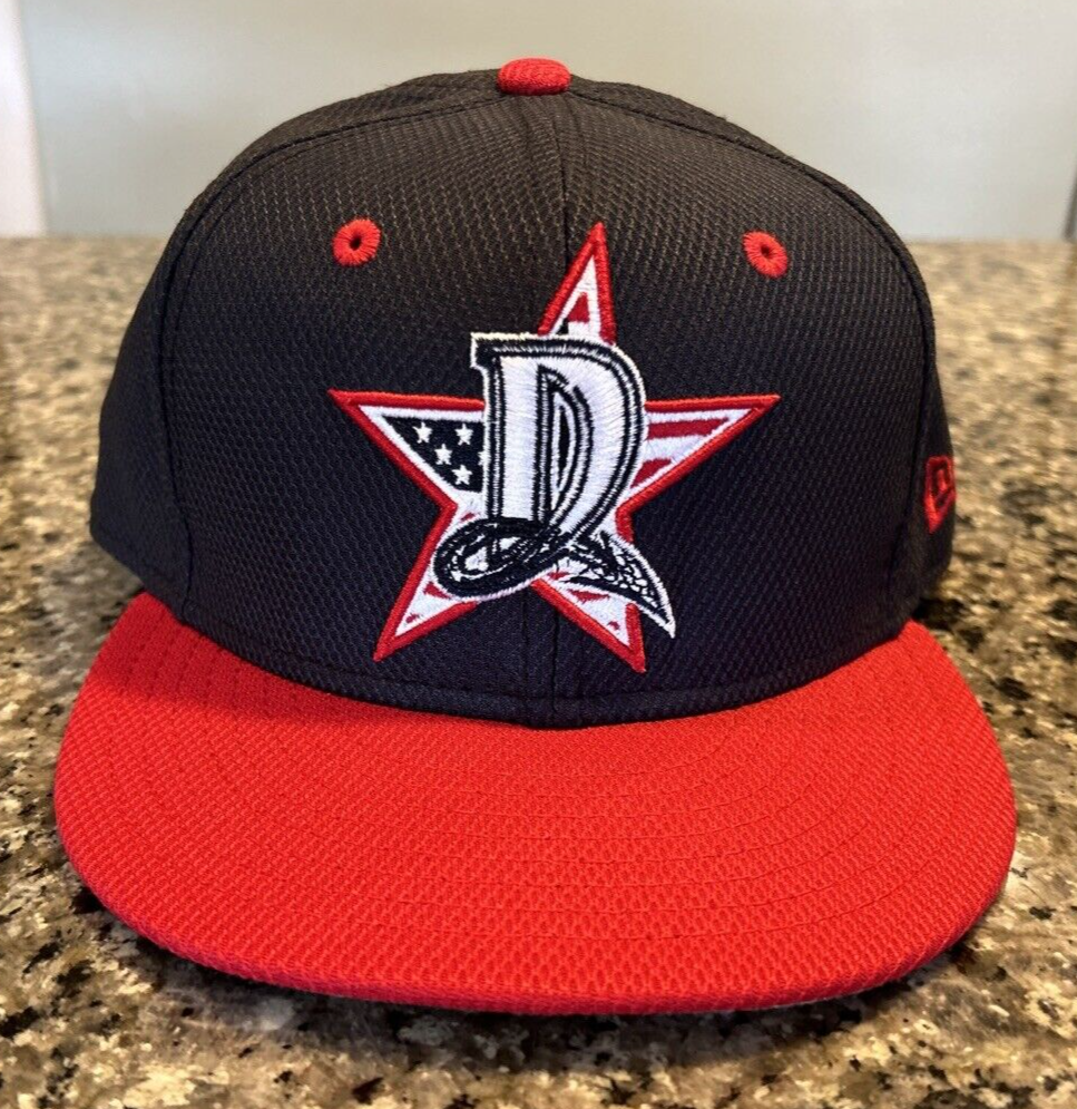 Dayton Dragons Hat Sz 7 1/8 New Era 59Fifty 4th Of July MiLB BP