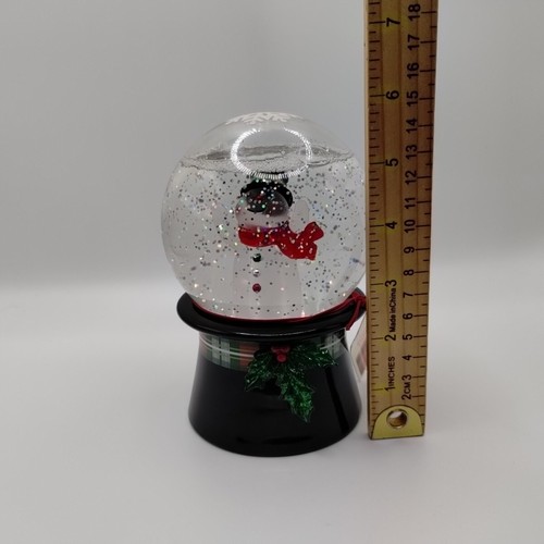 Hallmark Christmas Snow Globe Snowman Hat Color Changing Light Up Glitter - Picture 10 of 24