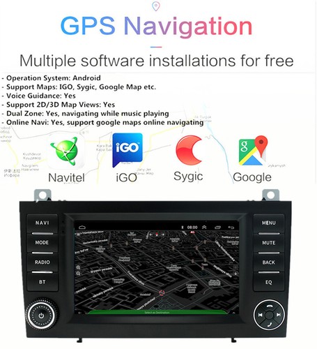 7'' Android Car Stereo Radio GPS For 04-10 Mercedes Benz SLK-Class R171 Carplay - Picture 6 of 23