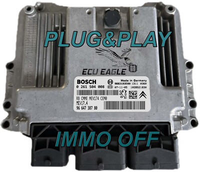 Steuergerät ECU Peugeot 207 1.6 0261S04008 9664738780, no programming required