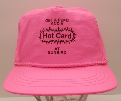 Sunbird's Shopping Center ''Get a Pepsi'' Snapback Hat Neon Pink Chehalis WA