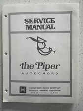 ORIGINAL Hammond Service Manual The Piper Autochord model 727/730