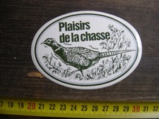Autocollant Sticker PLAISIRS DE LA CHASSE Faisan