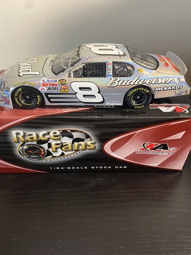 Dale Earnhardt Jr Autographed #8 Budweiser Chrome Signed 1/24 Diecast Jsa Coa - Picture 11 of 15