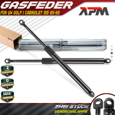 2x Gasfeder Verdeck-klappe Dämpfer 317mm 660N für VW Golf I Cabriolet 155 85-93