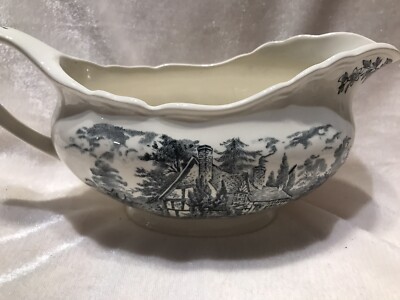 Sossenkanne, Englische Keramik, Romantic England, 11x21x7, Einzeln 