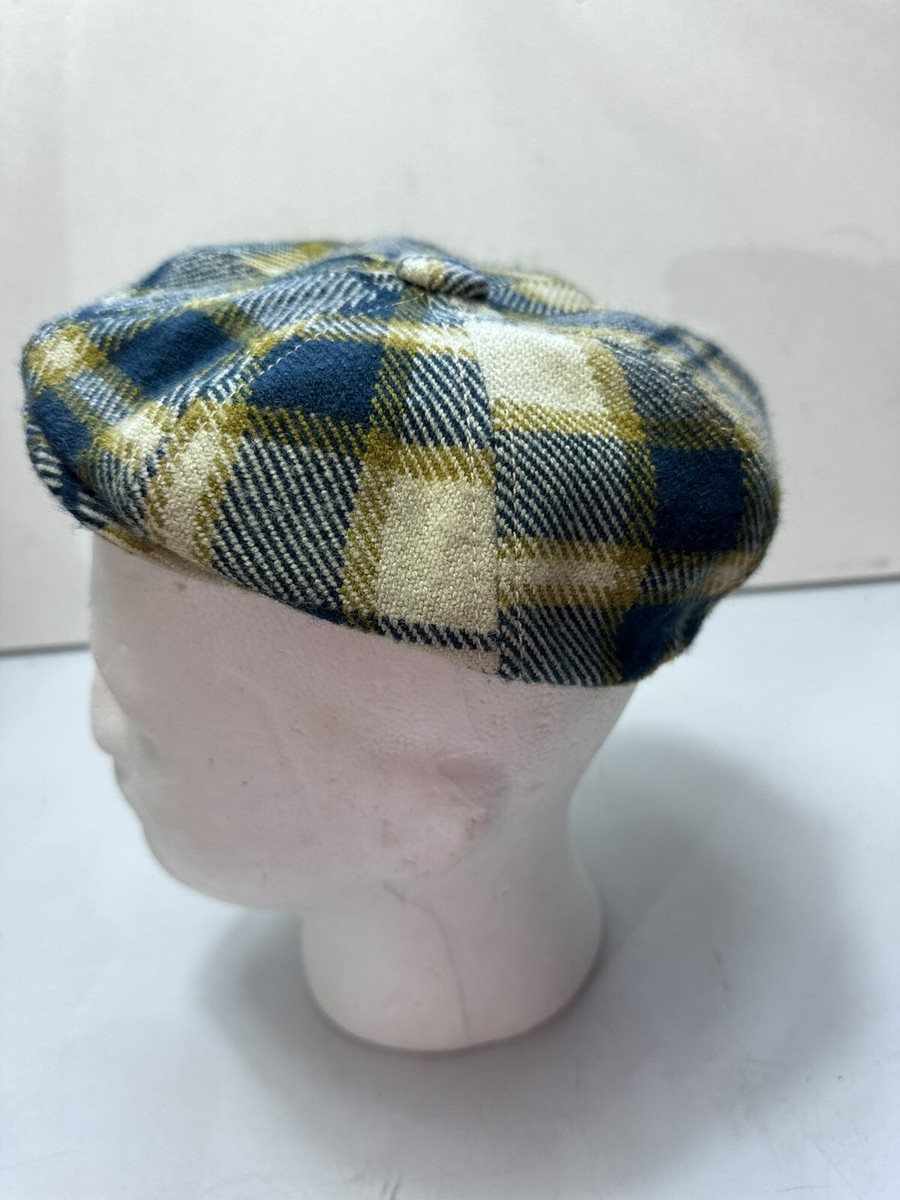 Vintage 90s Wool Plaid Newsboy cap by Goorin Bros Vintage Goorin Bros Plaid Wool Cap Newsboy 6.5 Small Flat  main image 3