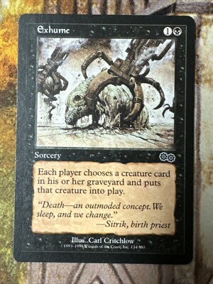 MTG Exhume Urza's Saga 134/335 Regular Common | eBay MTG Exhume Urza's Saga 134/335 Regular Common | eBay