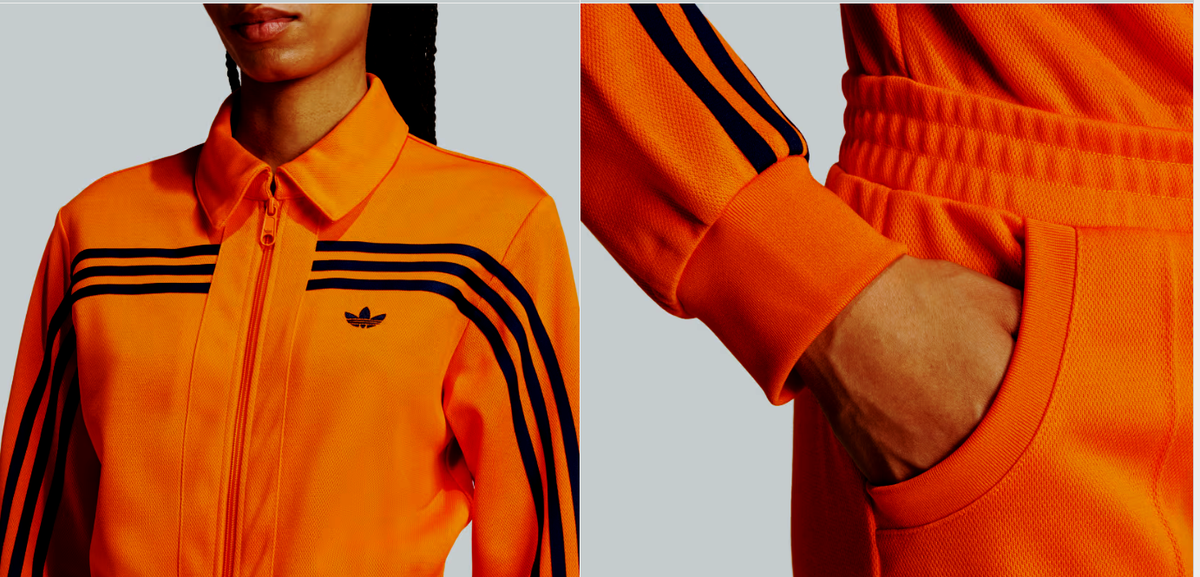 ADIDAS ORIGINALS 70'S JUMPSUIT ORANGE UK XS,M BNWT LAST 2