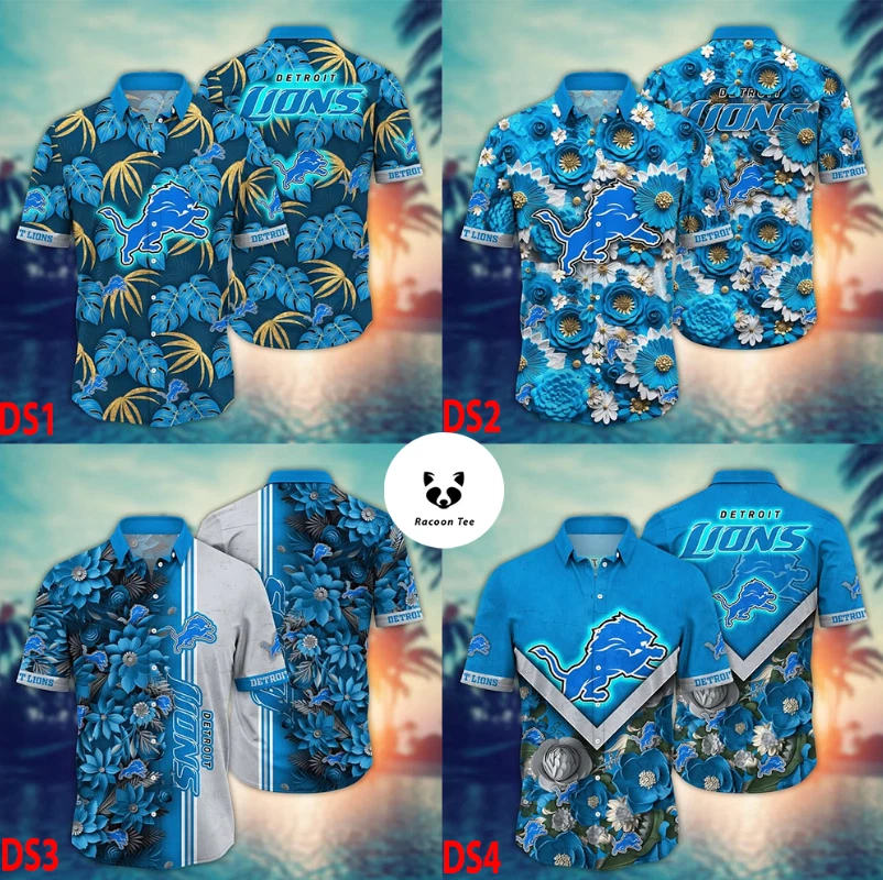 Detroit Lions Hawaiian Shirt 2024 2025