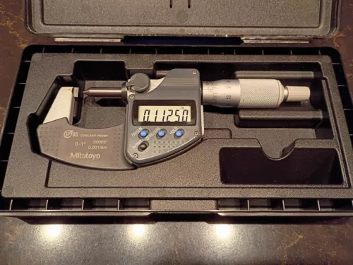 Mitutoyo Digital Micrometer Model 342-371 Crimp Height 0-.8" inch 293-330-30