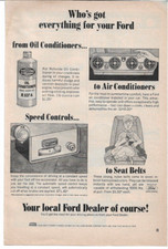 Ford Rotunda Motor Oil Speed Control Mustang Falcon Galaxie Vintage 1965 Print A