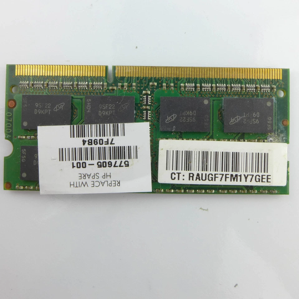 2 GB DDR3 SDRAM PC3-10600 (DDR3-1333) MT16JSF25664HZ-1G4F1 ram MEMORIA Micron - Imagen 2 de 2