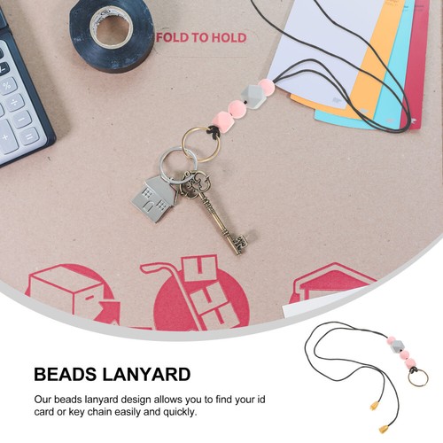 Beaded Lanyard Staff Student Keychain for Women Breakaway Lanyards - 第 5/12 張圖片