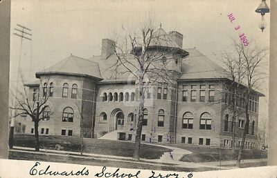 #ad Edwards School Troy O. 1905 RPPC Photo Postcard Copy $4.95