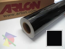 12" X 10ft - Black Gloss Arlon 5000 Craft & Hobby Vinyl - (Liquidation Sale)