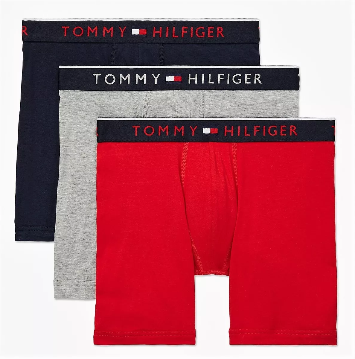 TOMMY HILFIGER 3 Boxer Briefs LUXE STRETCH 3 PACK Underwear $42.50 NWT