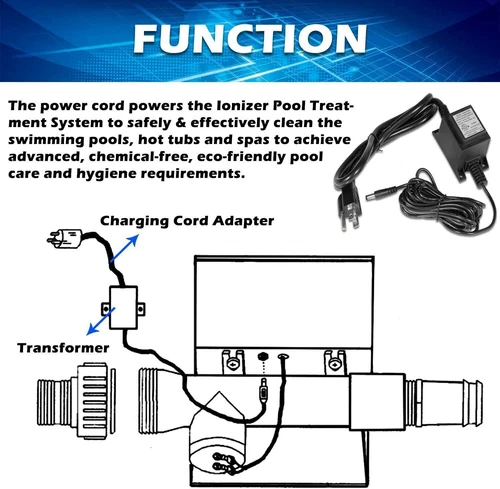 Kit transformador ionizador cámara de repuesto para piscina ionizador eléctrico 4CH4002R y 460304 - Imagen 13 de 18