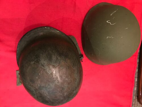 CASCO ORIGINAL DE LA SEGUNDA GUERRA MUNDIAL EJÉRCITO DE ESTADOS UNIDOS COSTURA FRONTAL M1 - Imagen 14 de 14