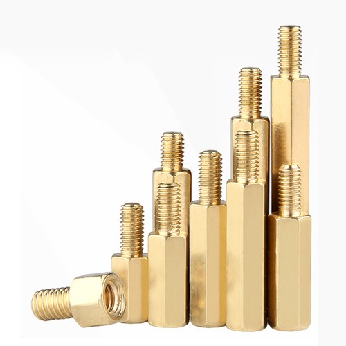 Separador hexagonal de latón M3 M4 montaje separador fijación 4 mm - 60 mm PCB tornillo métrico pilar - Imagen 5 de 15