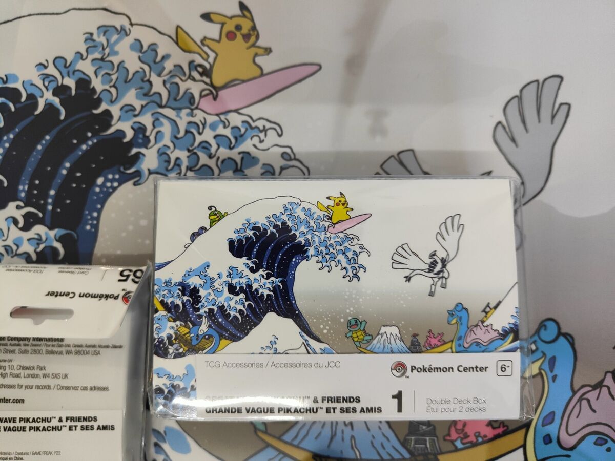 2023 Pokemon Center Great Wave Pikachu And Friends Playmat+ 2023 Pokemon Center Great Wave Pikachu And Friends Playmat+