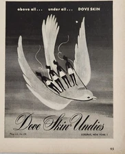 1948 Print Ad Dove Skin Undies for Ladies Luxuray,New York