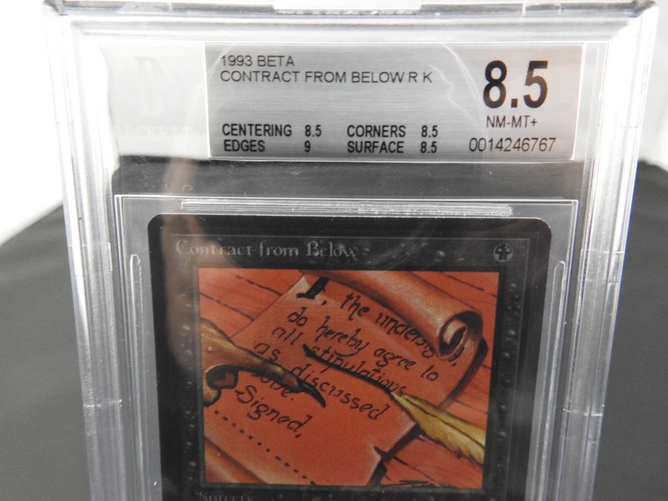 Contract from Below BGS 8.5 NM-MT+ [Limited Edition Beta] Free Priority Mail! - Image 2 of 4