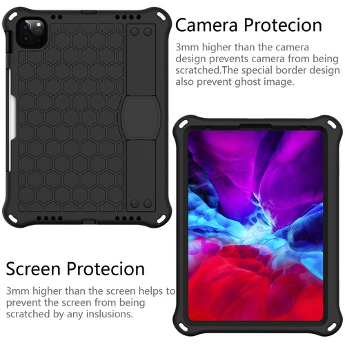 For iPad 10th Generation 10.9-inch 2022 Silicone Stand Case + Shoulder Strap - Picture 52 of 66