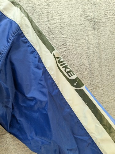 NIKE Spell Out Swoosh Striped Sleeves Pullover Rain Jacket -Youth Small- VTG 90s - Picture 8 of 12