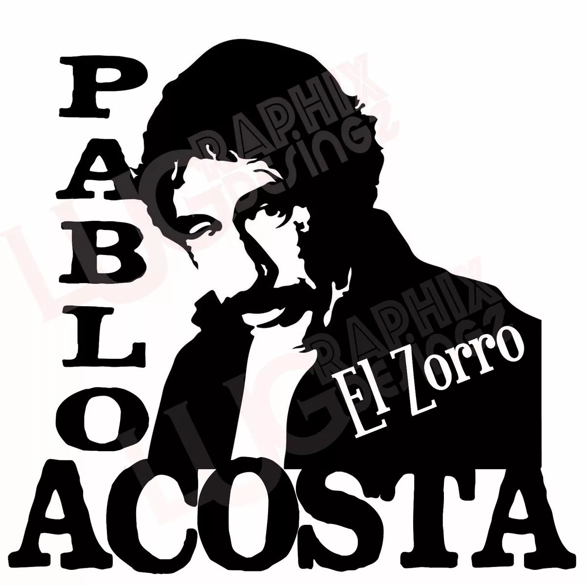 Pablo Acosta DECAL Sticker El ZORRO de Ojinaga MEXICO DECAL BUY 3 GEY 1  FREE