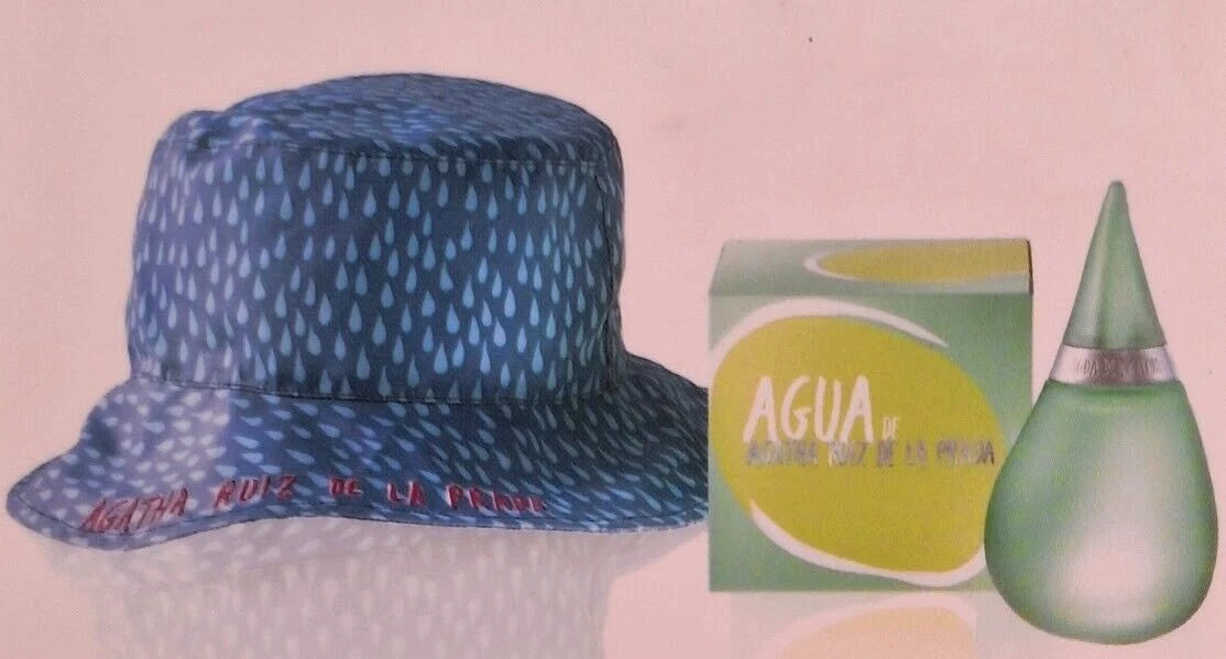 ❤️AGUA DE.AGATHA RUIZ DE LA PRADA SET EAU DE TOILETTE 3.4oz100ml & BUCKET 2002"