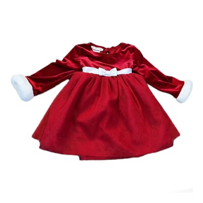slim fit dress slacks Festive Feelings Velour and Fur Trim Dress – Mia Belle Girls