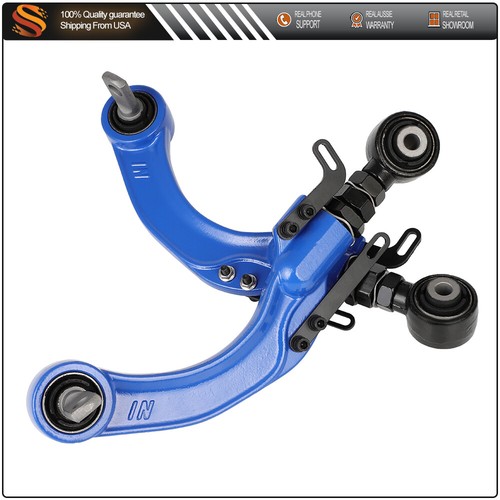For 2006-2011 2012 2013 Honda Civic Blue Adjustable Rear Control Camber Arms Kit - Picture 4 of 9