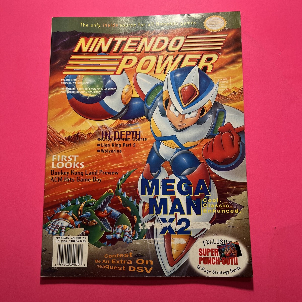 Nintendo Power Magazine Volume 69 February 1995 Mega Man X2 w