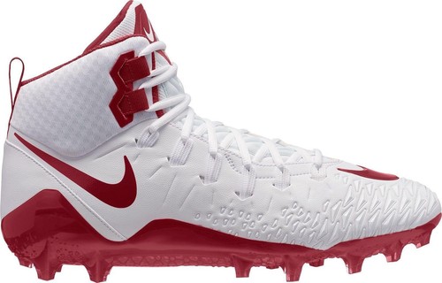 Nike Force Savage Pro 2 Shark White Red Football Cleats  display picture 1