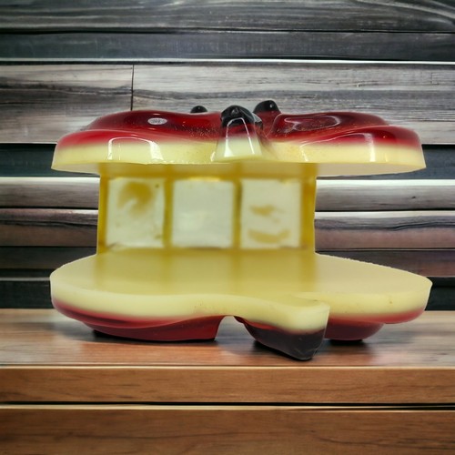 Vintage Acrylic Red Apple Napkin Holder Resin Retro - Picture 12 of 15