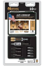 10pc 4-In-1 Modular Drill & Drive Set. Drill & Countersink or Counterbore,