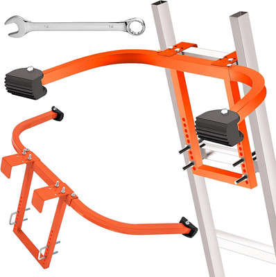 Ladder Stabilizer, Heavy Duty Steel Ladder Roof Hook Ladder Stabilizer with W...