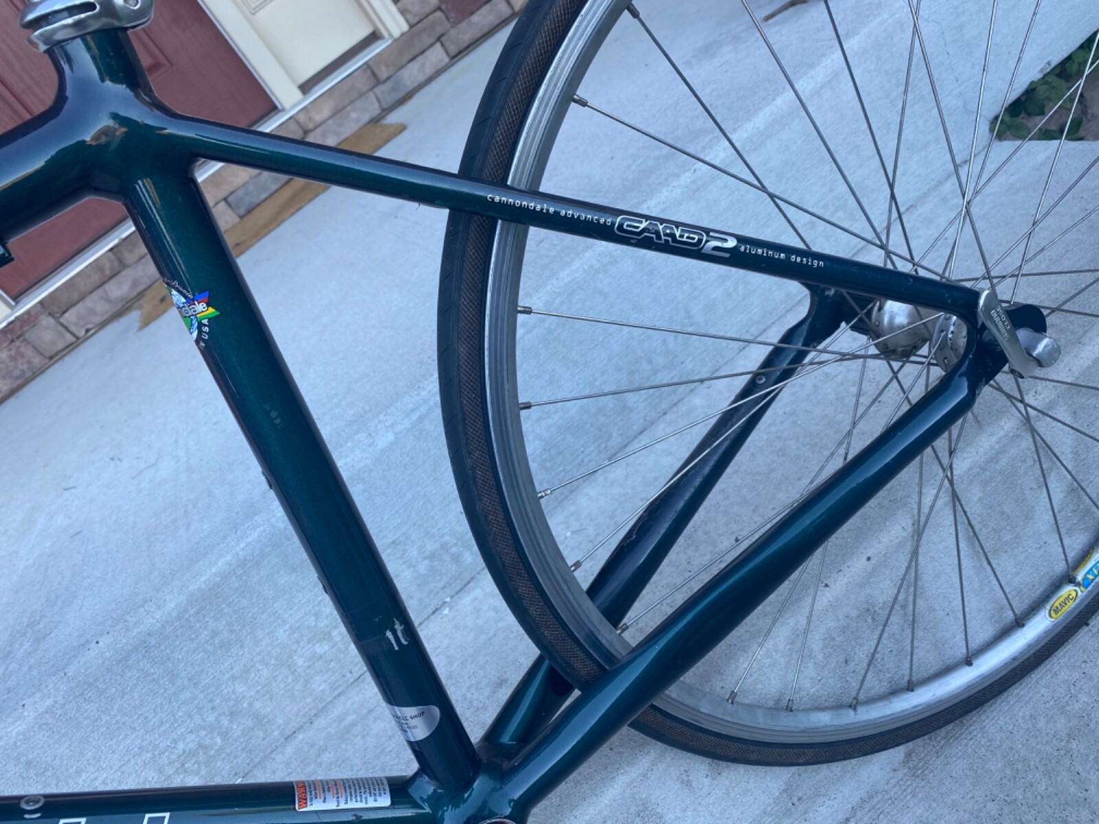 cannondale r800 41cm aluminum frame carbon fork 650c mavic wheels eBay