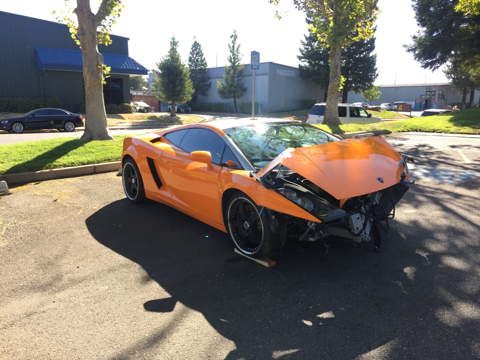 Lamborghini Gallardo, Headliner, Black Alcantera, Used, P/N 408867505B