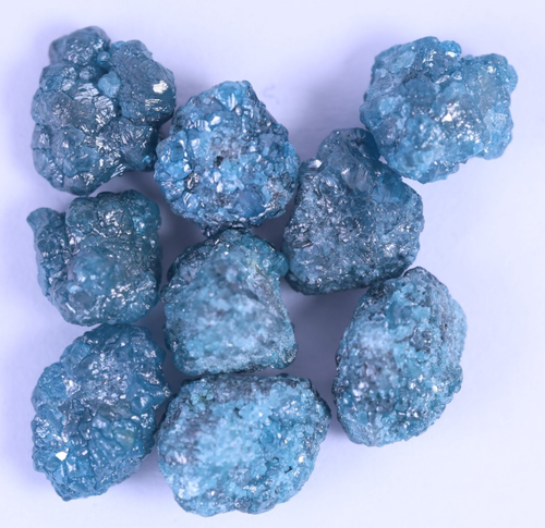 13,51Ct Natürlicher Blauer Rohdiamant Blauer Rohdiamant Ungeschliffen Blauer ... - Bild 2 von 6