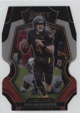 2022 Panini Select Premier Level Black & Red Prizm Die-Cut Taylor Heinicke 0a6