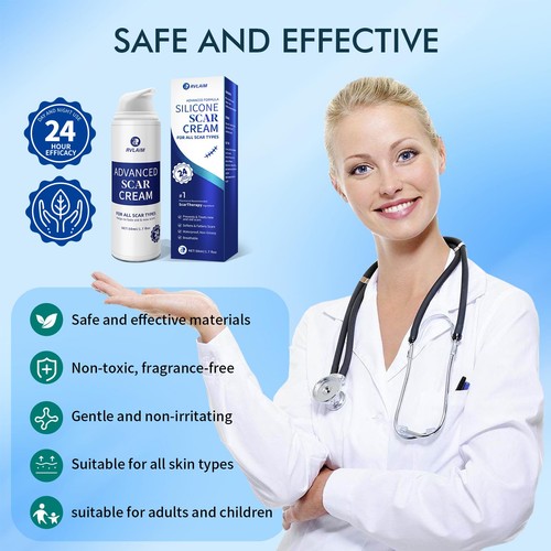 Rvlaim Scar Cream Gel, Advanced Silicone Scar Gel, Professional Scar Removal - Picture 3 of 8