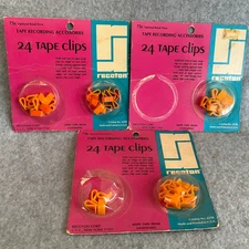 Recoton Recording Tape Clips, Prevents Tape from Unwinding, 48 Sealed + 4 Opened