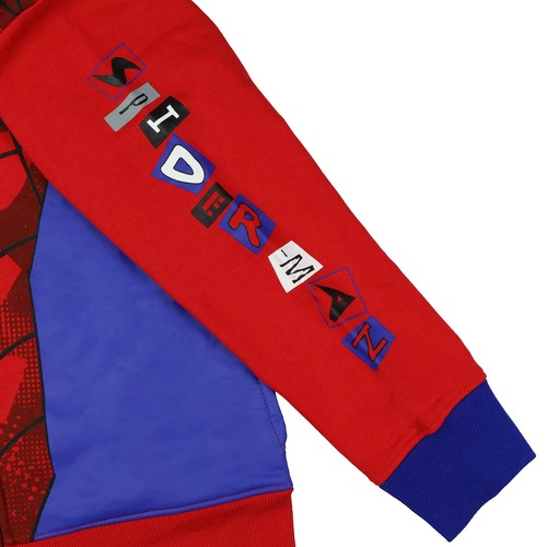 Marvel Spider-Man Jacket Boys Superhero Fleece Zip Up Hoodie - Picture 3 of 3