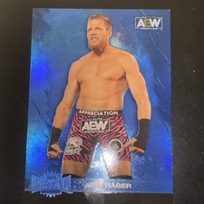 2022 Skybox Metal Universe AEW All Elite Wrestling - Jake Hager #41 Blue...